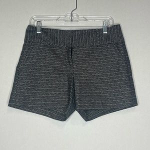 Ann Taylor Women’s Shorts Black Gray Striped sz 4